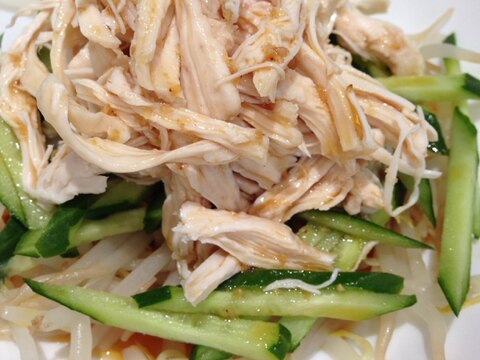 甘酸っぱいタレの棒棒鶏♡